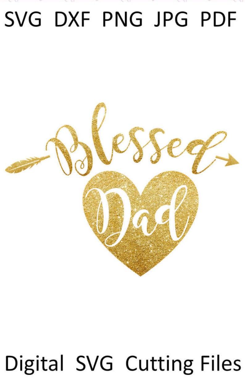 Download Fathers day card svg Blessed dad svg daddy svg Father shirt | Etsy