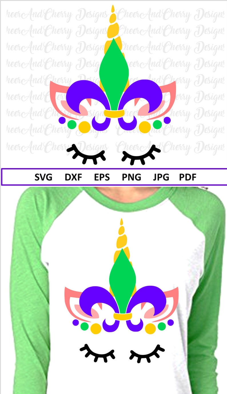 Download Mardi Gras Unicorn Svg Mardi Gras Svg File for Cricut | Etsy