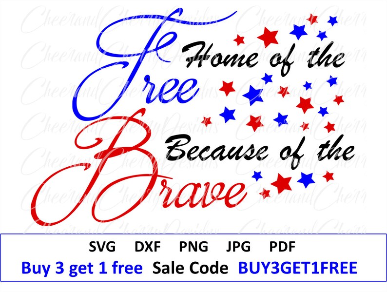 Download Silhouette Cameo Home Of The Free Because Of The Brave Svg Cricut America 4th Of July Eps Jpg Png Dxf Files For Cutting Machines Clip Art Art Collectibles Aabenthus Cbs Dk