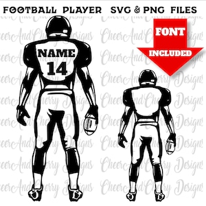 Aangepaste voetbalspeler SVG PNG voetbal SVG gratis lettertype voetbalspeler terug naam SVG voetbal moeder SVG mascotte SVG voetbalshirt nummer SVG