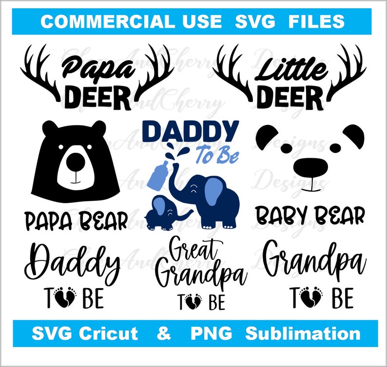 Father's Day Bundle SVG PNG Download - 50 Designs, Funny Dad Cut Files ...