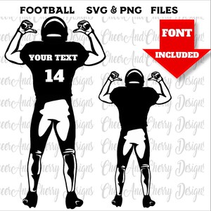 Aangepaste voetbalspeler SVG voetbal SVG voetbalshirt PNG voetbal moeder SVG voetbalteam SVG gratis lettertype inbegrepen Aanpassen met naamnummer