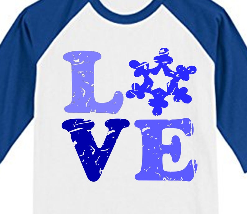 Download Distressed Love Snowflake SVG Christmas LOVE svg file for | Etsy