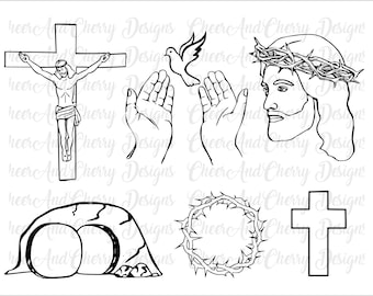 a lot can happen in 3 days, Easter Svg Png, Hand drawn Jesus svg for Cricut, Tomb Cut Files, Religious line art, Crown thorns Png Customize
