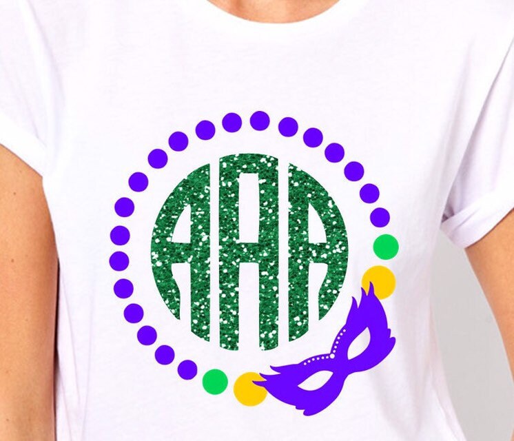 Mask Svg Mardi Gras Monogram Svg Mardi Gras Mask Cut File Etsy