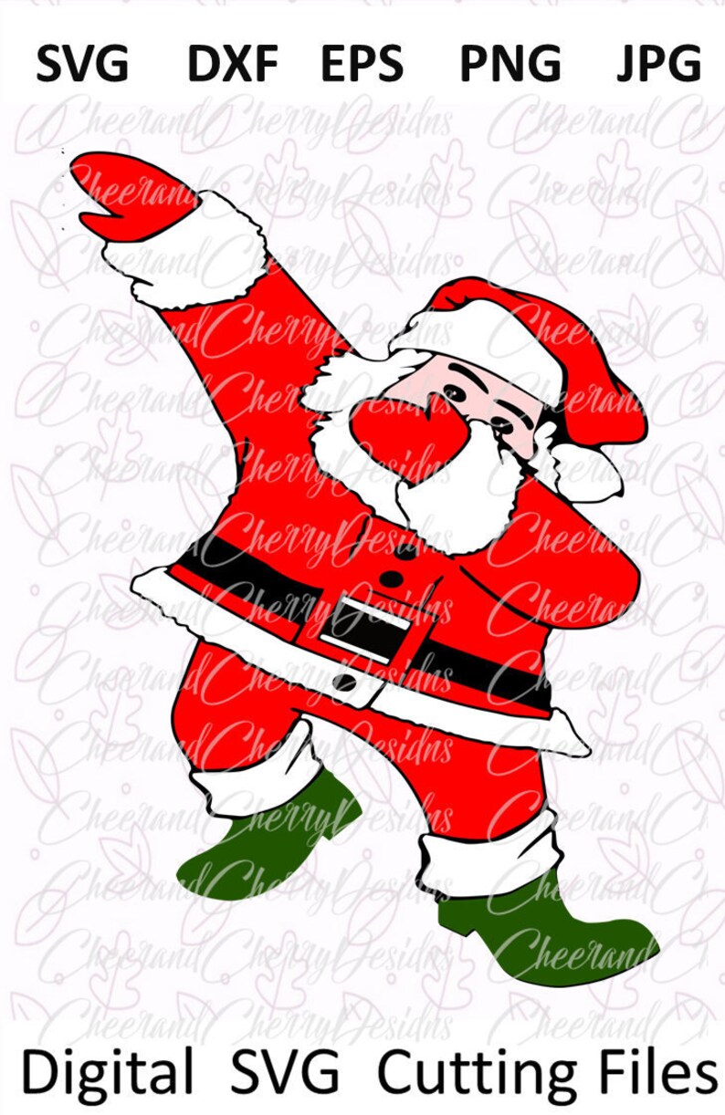 Dabbing Santa Svg Christmas Svg Dab Svg For Christmas Cut File Etsy