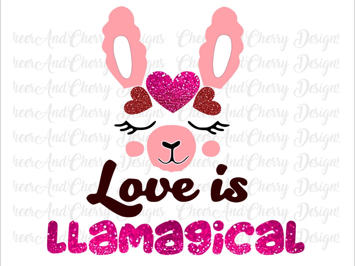 Download Love Is Magical Svg Cute Llama Svg For Valentine Svg For Etsy