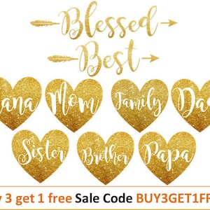 Blessed mama Blessed nana SVG Blessed SVG Best SVG Blessed Sister Best mom svg Heart Svg Mothers Svg Cut File for Silhouette Cameo Cricut