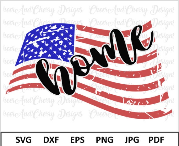 Distressed American Flag Svg For Silhouette Cameo Distressed Etsy
