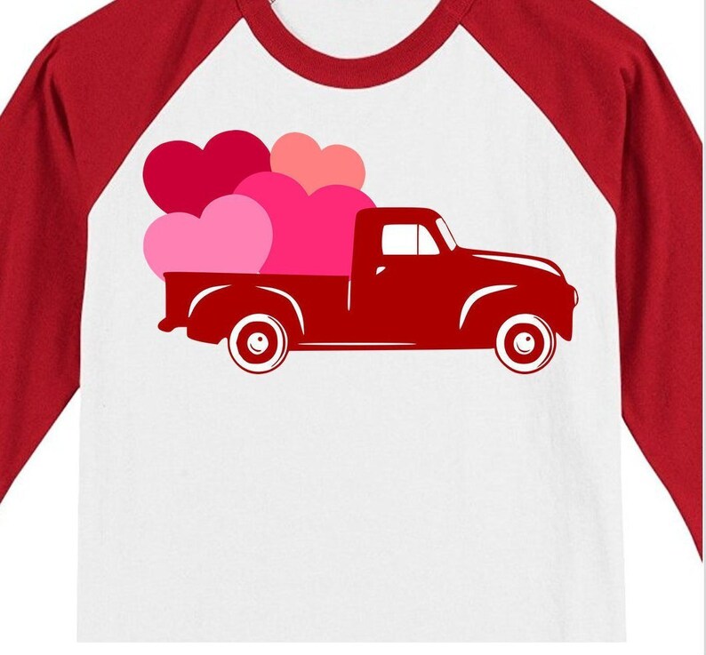 Download Truck with hearts Svg Valentines truck svg Valentines day ...