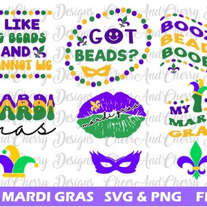 Funny Mardi Gras SVG Bundle, Retro Mardi Gras PNG sublimation bundle, Fat Tuesday Svg, Parade Svg Louisiana download Cricut Vector Shirts