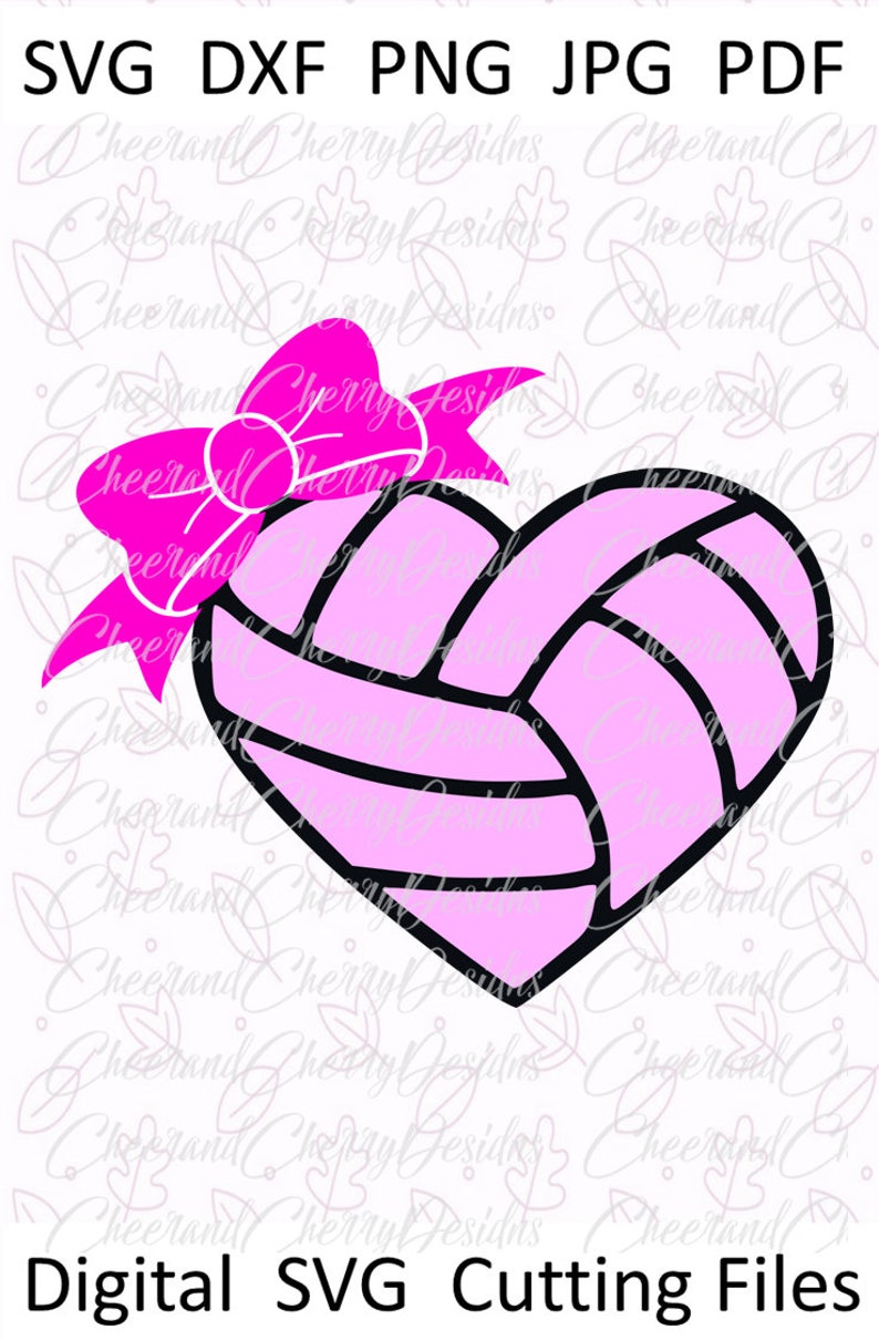 Download Volleyball Heart SVG Volleyball mom svg Volleyball ...