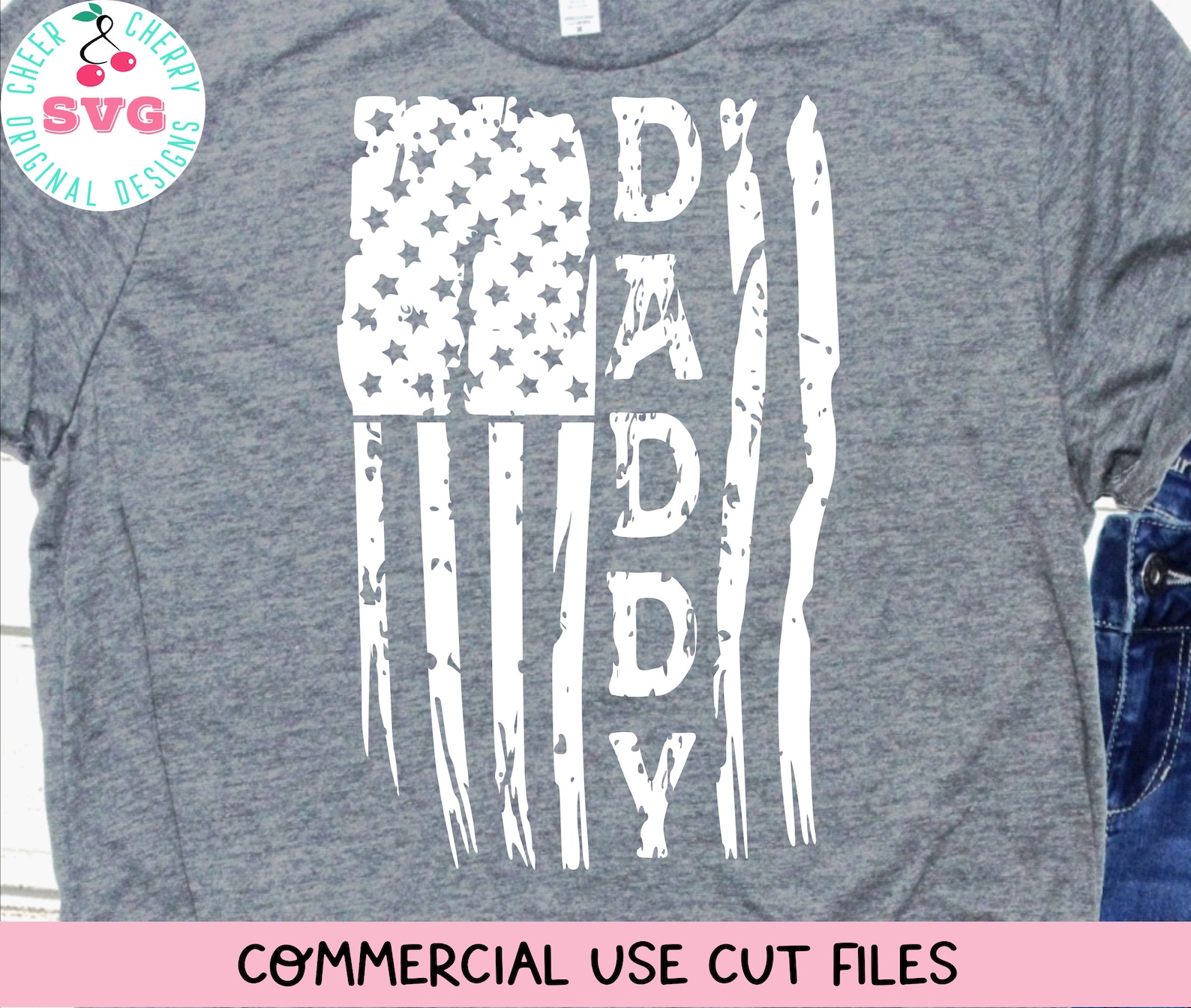 Download Daddy Svg distressed Flag SVG grunge Dad cut file DIY | Etsy
