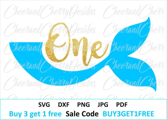 Download First Birthday Svg Mermaid Birthday Svg Baby Svg One Svg Files Etsy