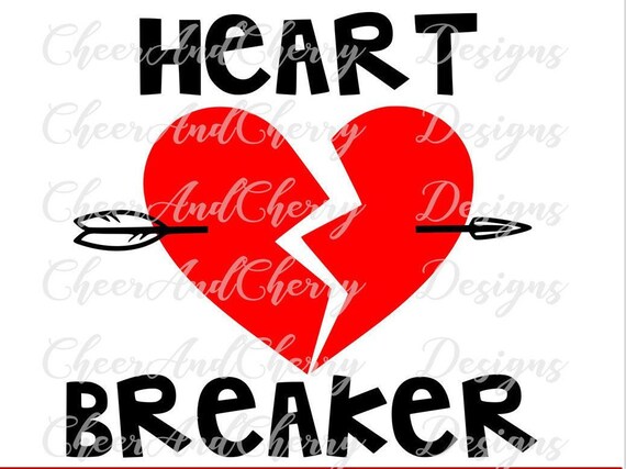 Download Heart Breaker Svg Boy Valentine Svg File Silhouette Valentines Etsy