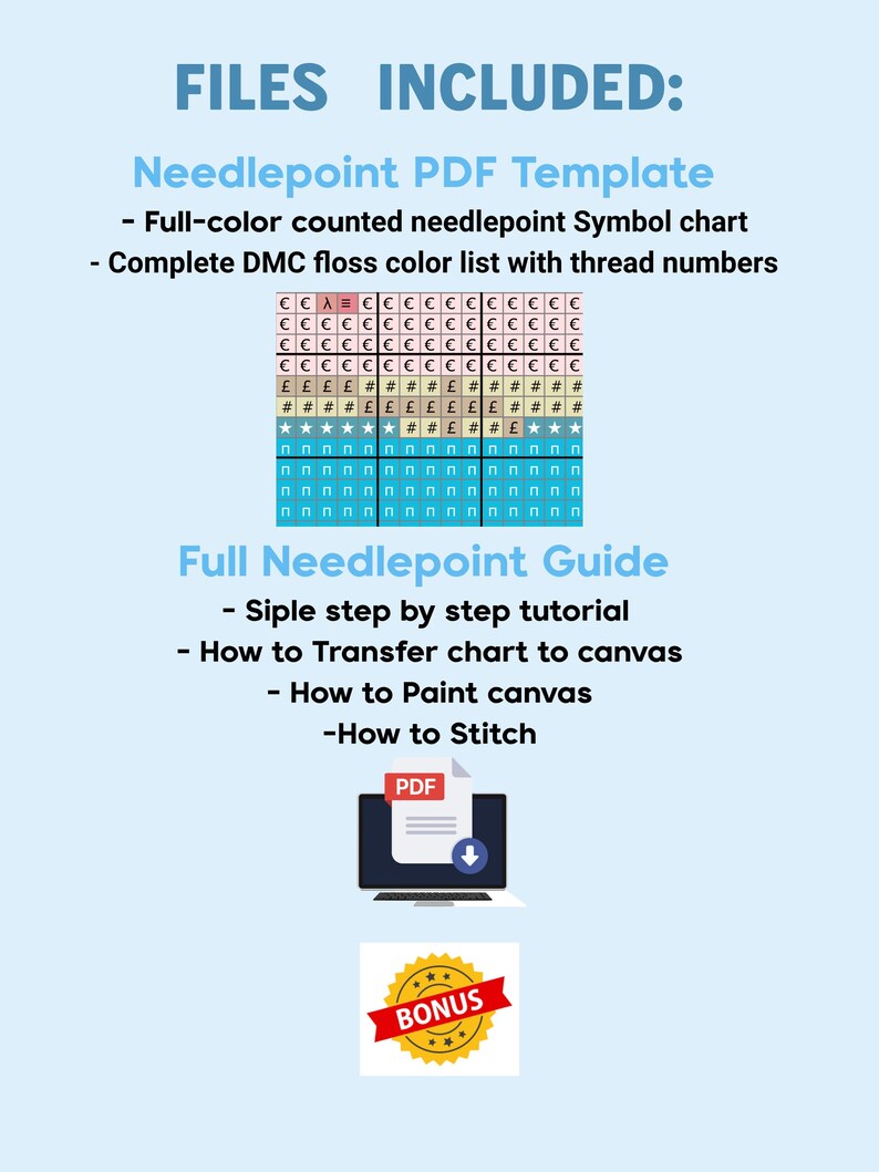 Visitor Pool Chart Pool Needlepoint Chart PDF – Summer Party Floatie Design | Beach ...