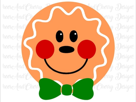 Download Gingerbread face SVG Gingerbread svg file for Cricut | Etsy