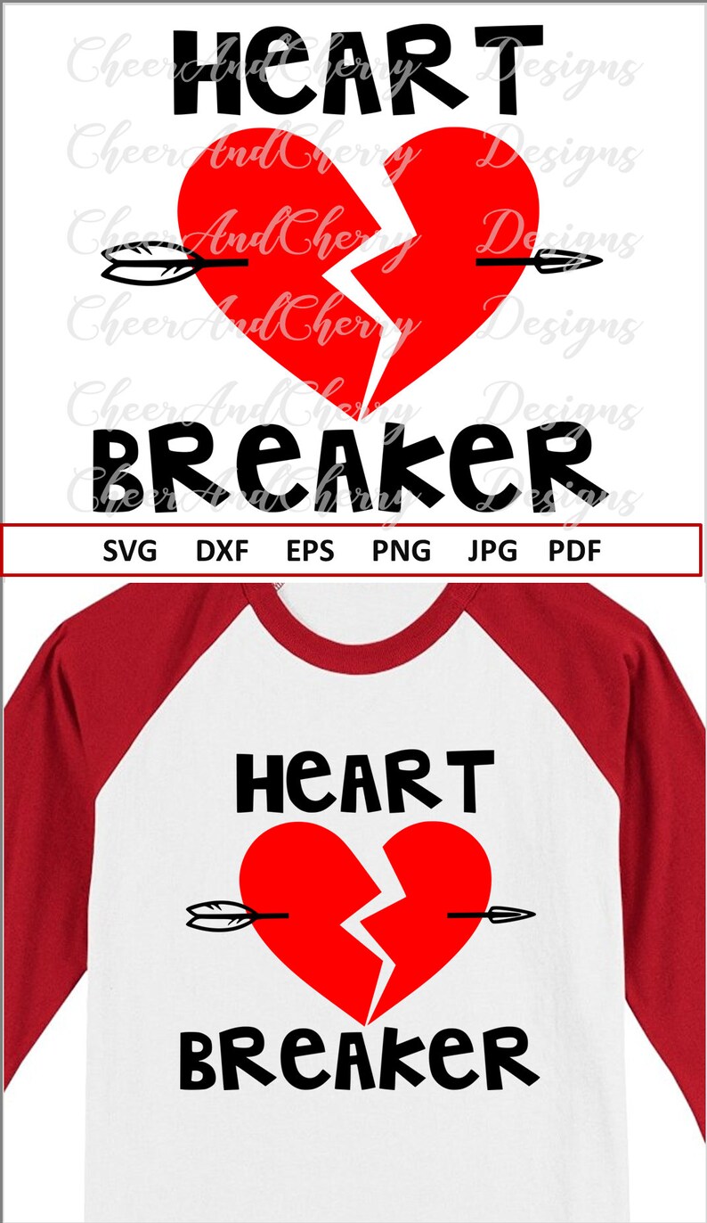 Download Heart breaker Svg for Boy Valentine SVG files for Cricut | Etsy