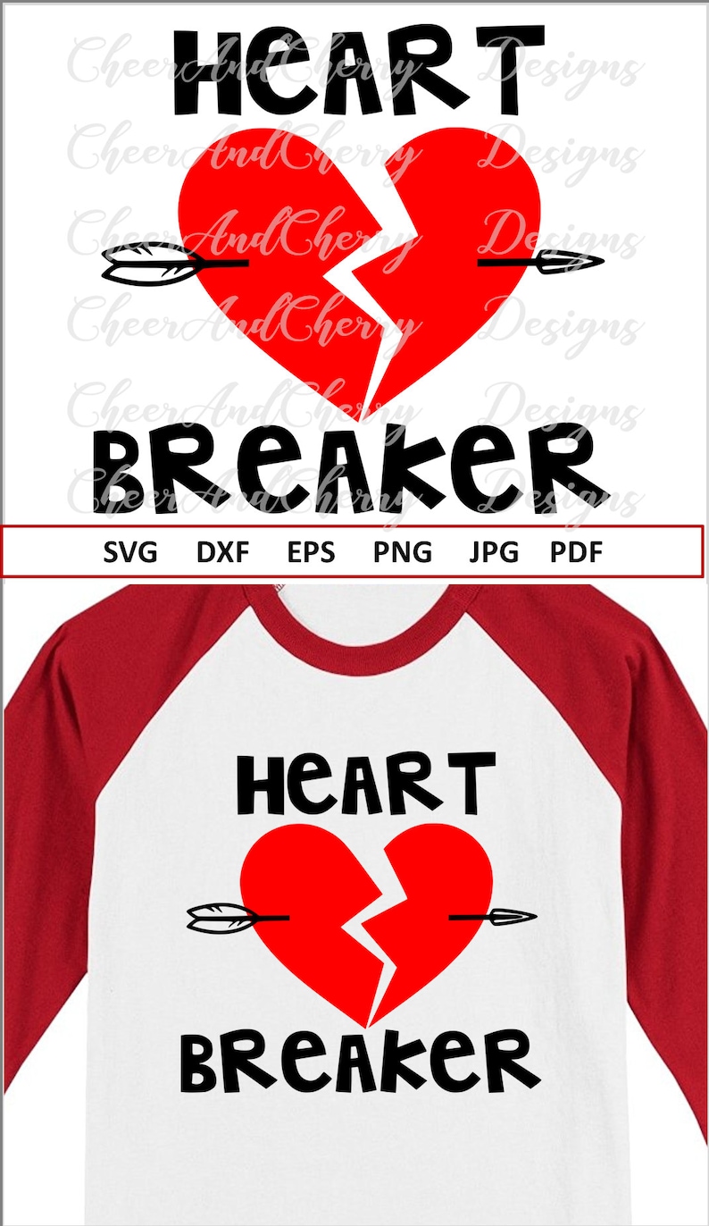 Download Heart breaker Svg for Boy Valentine SVG files for Cricut | Etsy