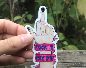 F-U F it Fuck-U f**k U window decal sticker FLASH SALE—Buy 2 Get 1 FREE!!