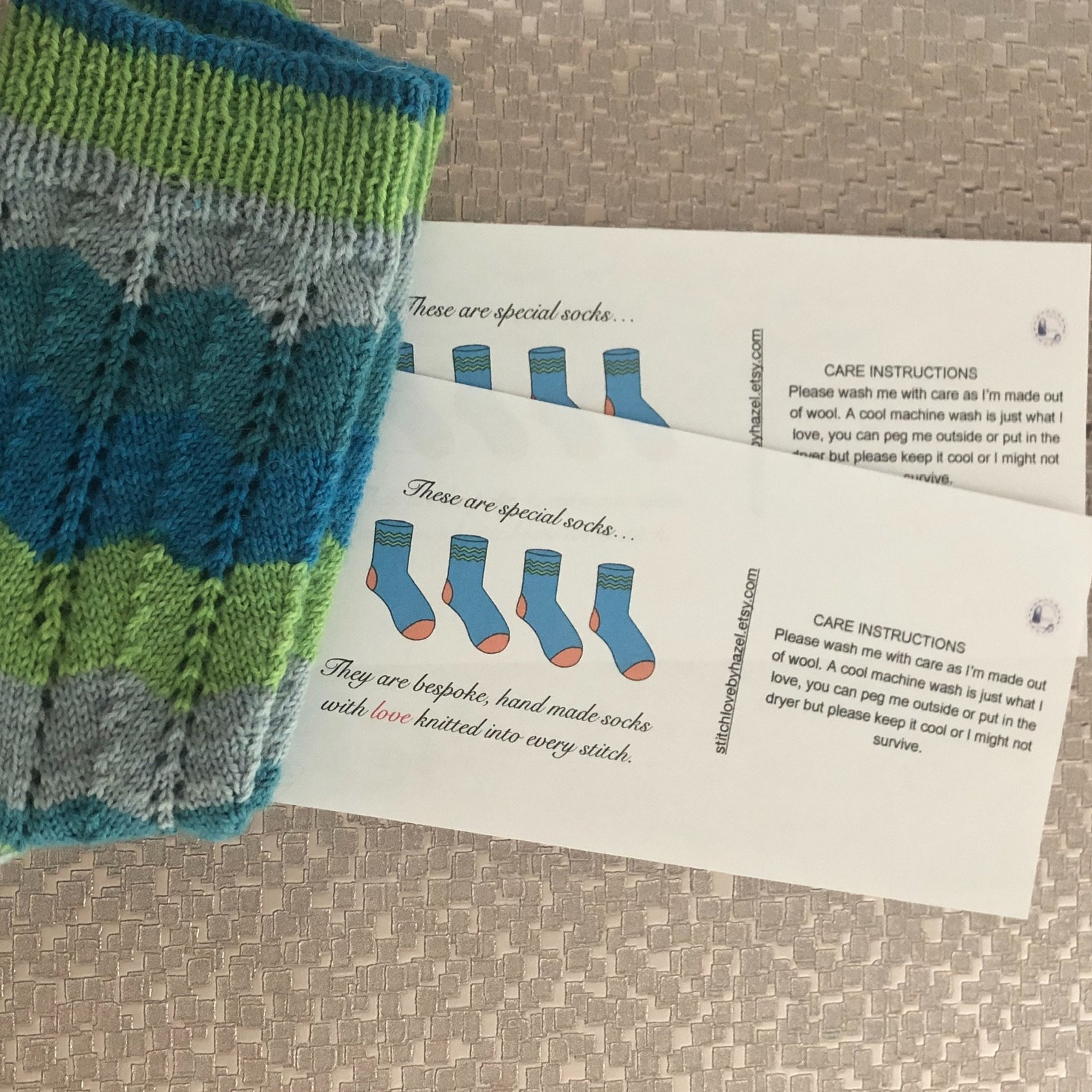 Printable Sock Label 3 Different Versions Sock Band Hand Etsy