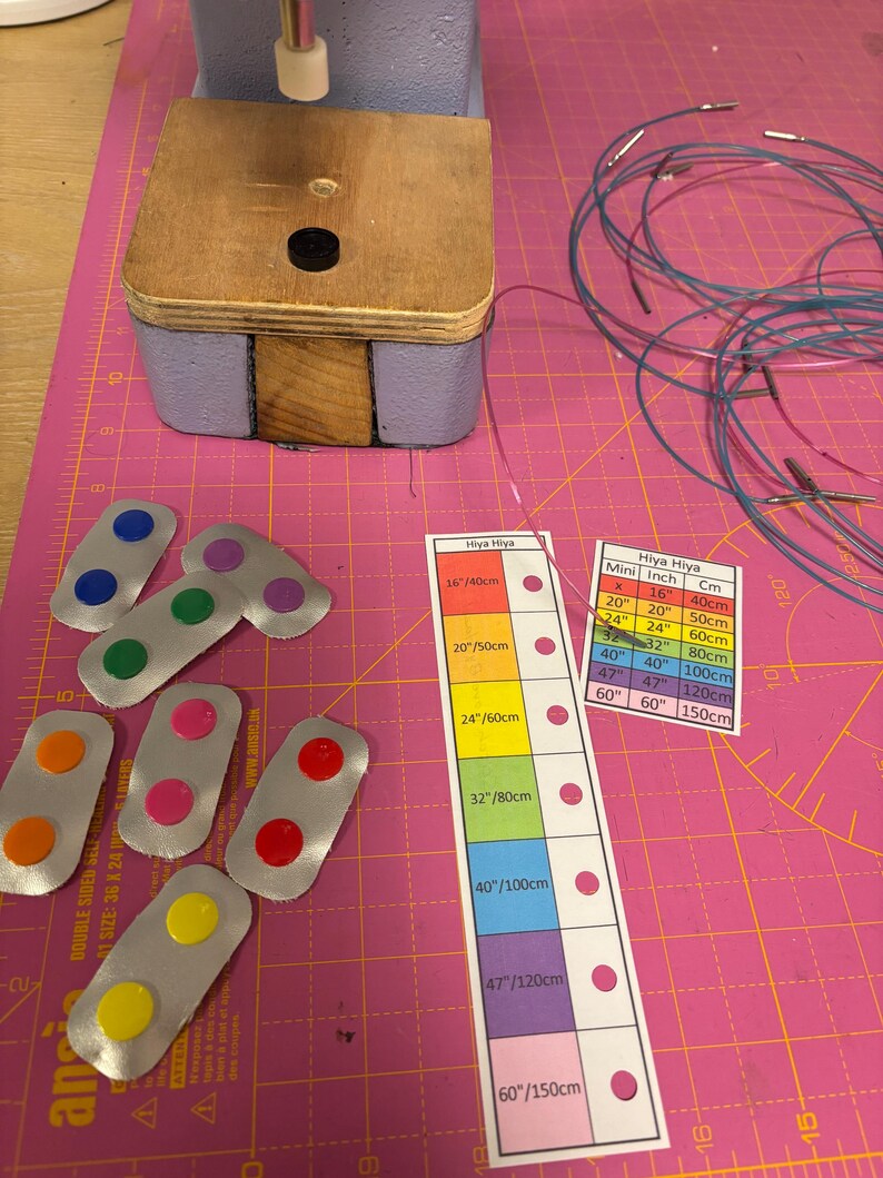 Knitting Needle Cable Keeper Set - Chiaogoo Compatible. With optional storage bag. image 17