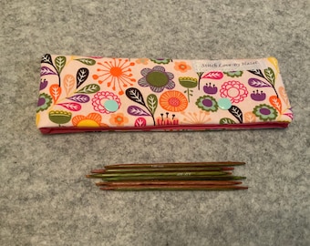 Double pointed knitting needle cosy, stitch saver, stitch keeper, protects needle points and project bags.