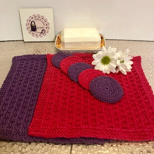 Facial cleansing pads & 2 face cloths. Eco friendly reusable cotton.