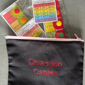 Knitting Needle Cable Keeper Set - Chiaogoo Compatible. With optional storage bag. image 20