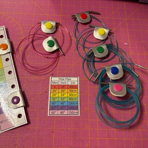 Knitting Needle Cable Keeper Set - Chiaogoo Compatible. With optional storage bag. image 19
