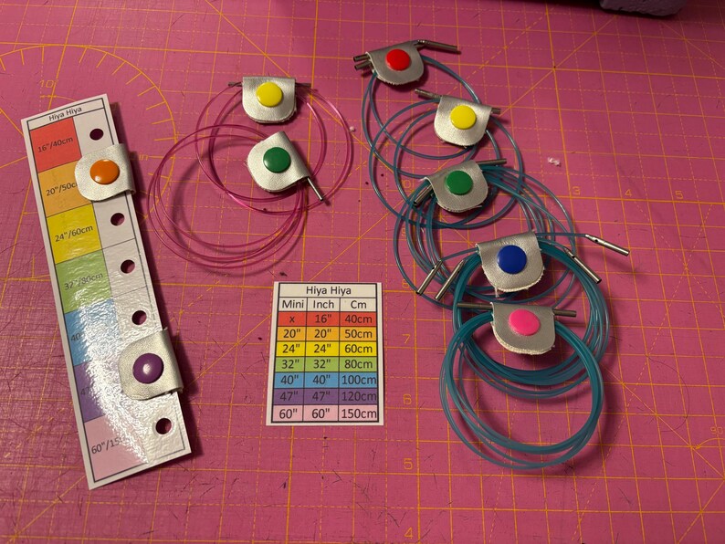 Knitting Needle Cable Keeper Set - Chiaogoo Compatible. With optional storage bag. image 19