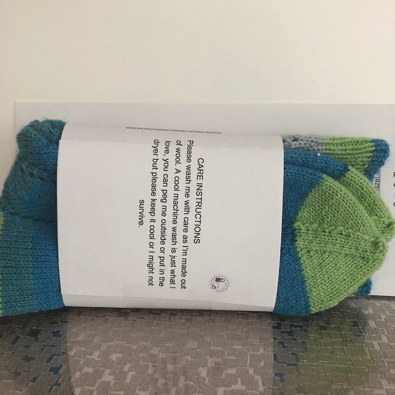 Printable Sock Label Sock Band Hand Knitted Sock Wrapper | Etsy Australia