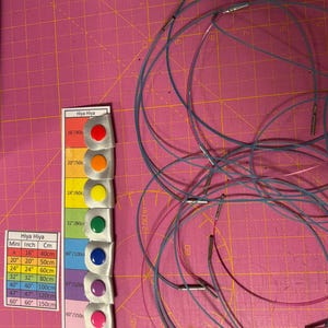 Knitting Needle Cable Keeper Set - Chiaogoo Compatible. With optional storage bag. image 18