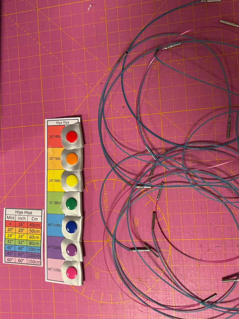 Knitting Needle Cable Keeper Set - Chiaogoo Compatible. With optional storage bag. image 18