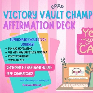 Baraja de cartas de afirmación EPPP para aspirantes a psicólogos: ¡aumente la confianza, la concentración y la motivación!