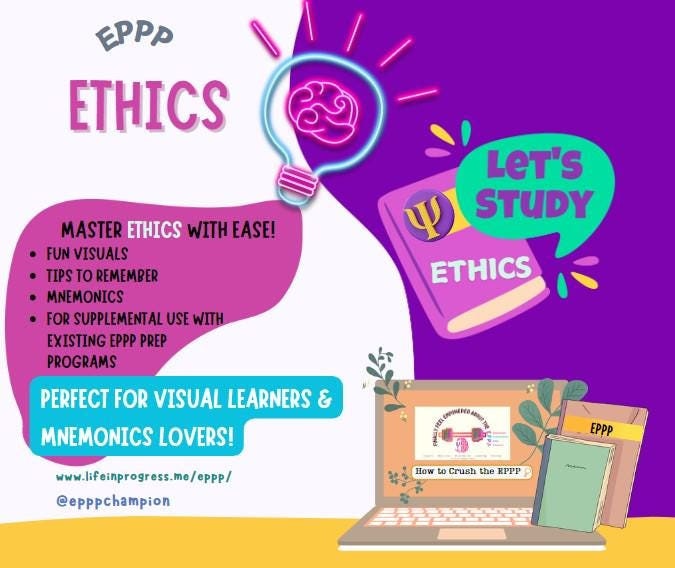 EPPP Ethics Study Guide PDF (2026) | Visual Review & Mnemonics | Domain ...