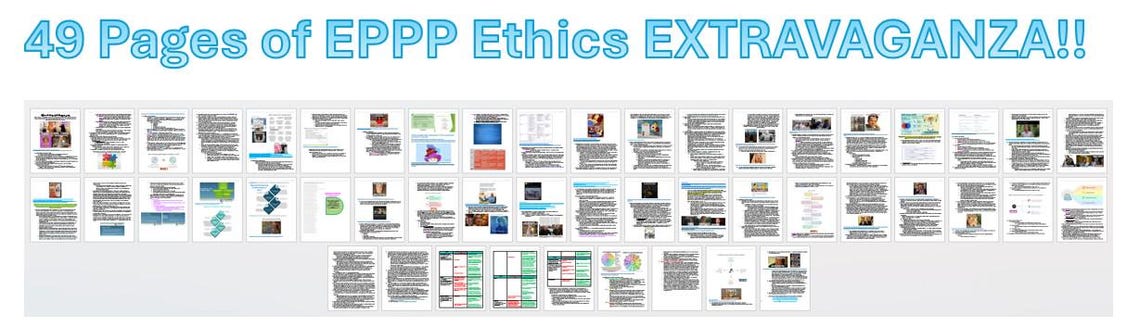 EPPP Ethics Study Guide PDF (2026) | Visual Review & Mnemonics | Domain ...