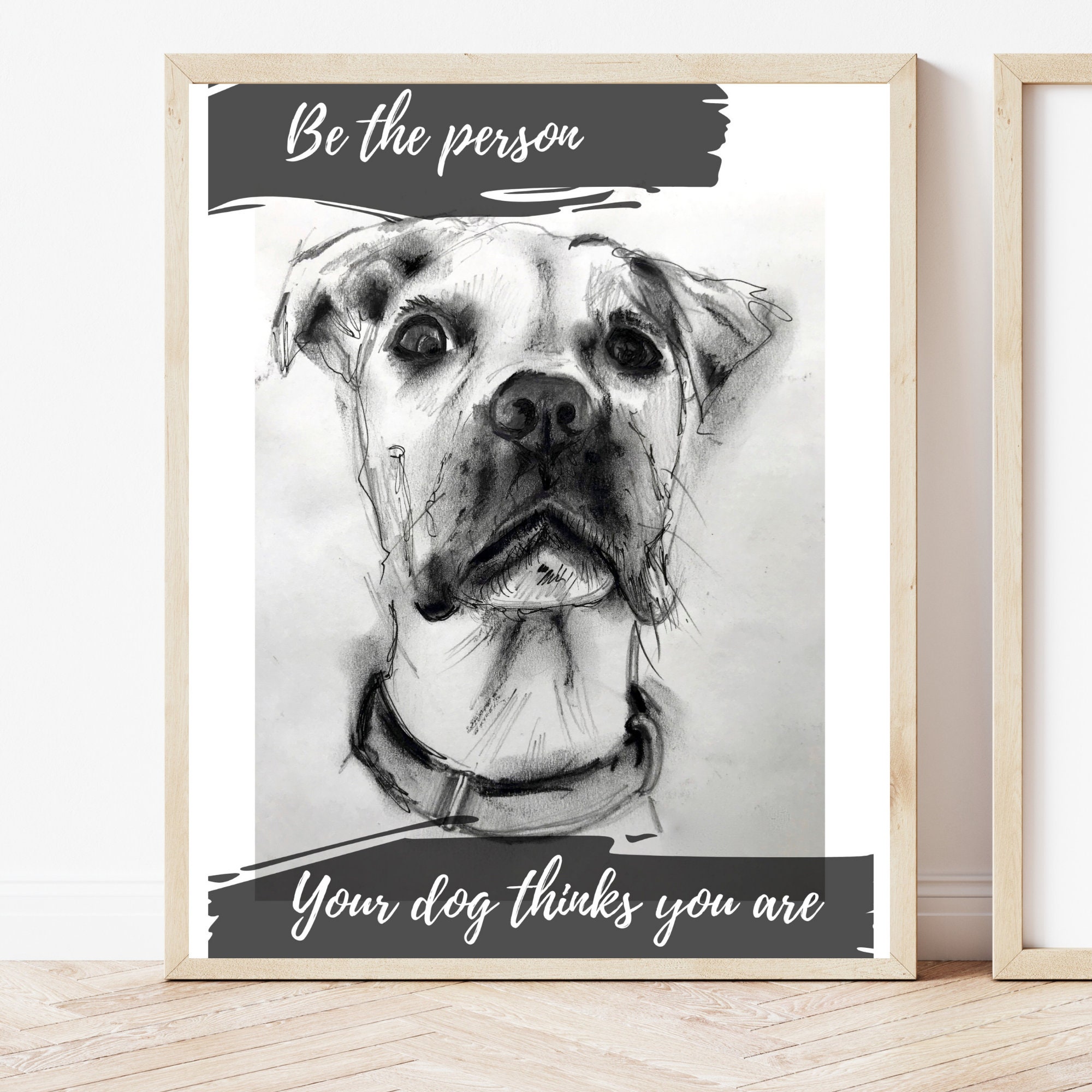 Funny Dog Printable Wall Art / Inspirational Digital Wall Art | Etsy