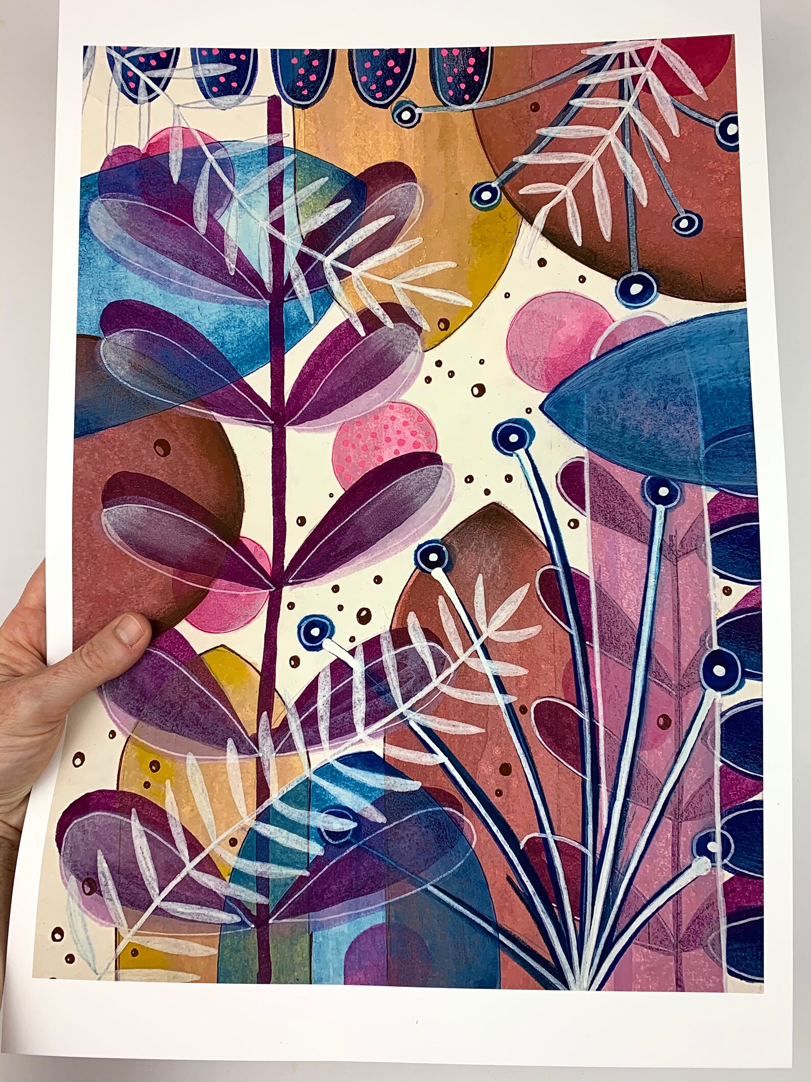 Botanical Art Print/print/ Boho Style Wall Art / Plant Lovers Etsy