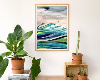 Ocean art print /Archival print/Fine art print/Ocean art/Coastal art/Abstract art/Abstract print/Wall decor/Modern art/Seascape art