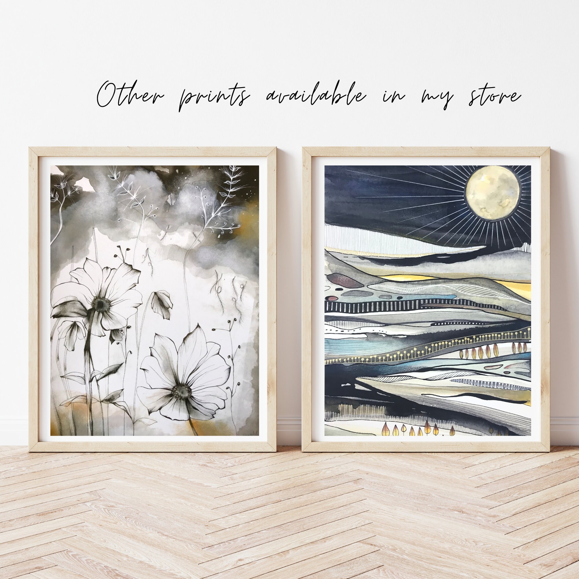 Nature Inspired Art Print / Botanical Illustration Print / Etsy Australia