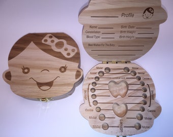 Baby Tooth Box Keepsake