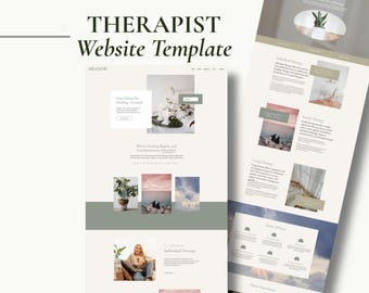 Meadow Therapy Showit Website Template for Therapists, Private Practice, Mental Health Counselor, Psychologist