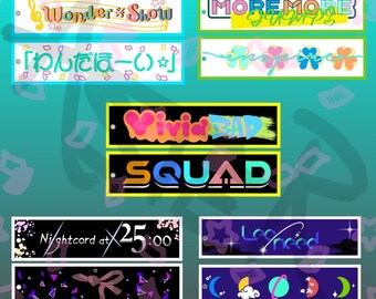 Etiquetas de chorro PJSK