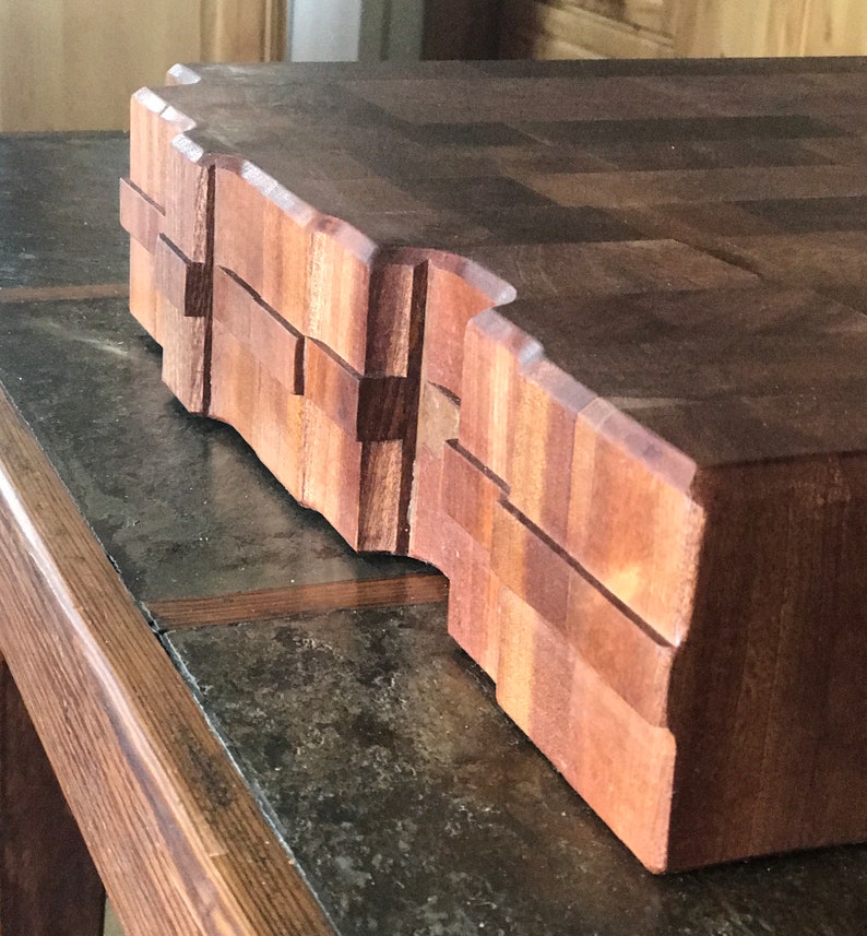 Modern Butcher Block End Grain Cutting Board Etsy