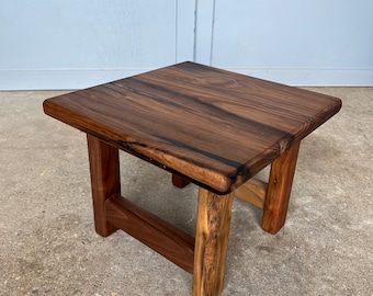 walnut end side table