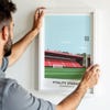Llanelli RFC, Parc Y Scarlets Illustrated Art Poster, Welsh Gifts for ...