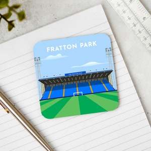Portsmouth Coaster Gift - Fratton Park Illustrated Drinks Mat - Small Gifts for Him Her - 16th Birthday for Son