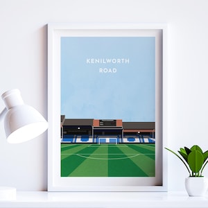 Luton Town FC Poster Gift, Kenilworth Road Stadium Art Poster, Birthday Gifts for Men, Christmas Present for Him