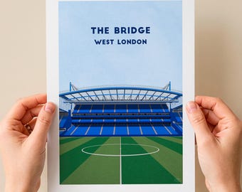 Póster del Chelsea Football Print – The Bridge Stadium